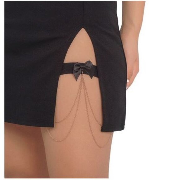 📢Clearance📢New Lot 2 SEXY Women's Leg Accessories in Silver& Gold-Chain Tassel - Picture 2 of 14